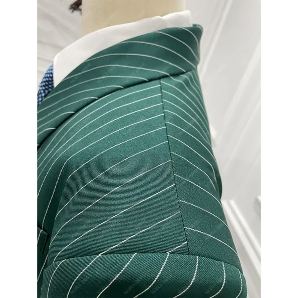 Custom Men's Emerald Green Wedding Suits - Image 3