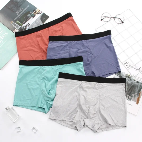 Summer Ultra-Fine Ice Silk Men's Boxer Briefs - Image 3