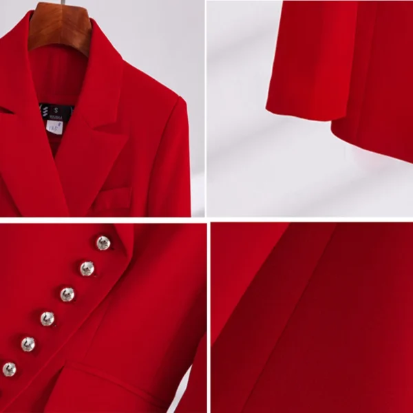 Women Office Button Elegant Business Women Suits - Image 5